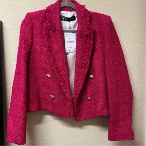 ❤️ Zara tweed jacket Sz small